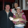 Brent, Betty and Reg with a Trout